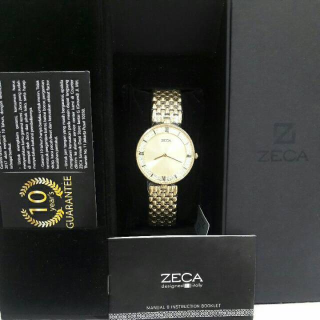 Jam tangan wanita zeca zc1002LB original garansi resmi 10 tahun