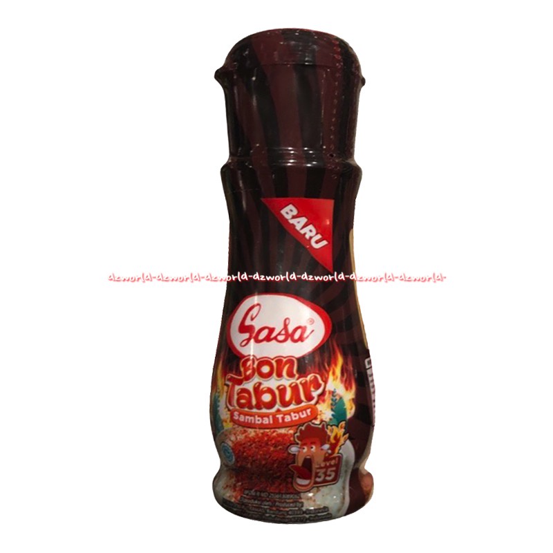 Sasa Bon Tabur Sambal Tabur Level 35 Cabe Bubuk Botol Praktis 40gr Sha Sha Chilli Powder Hot Spicy