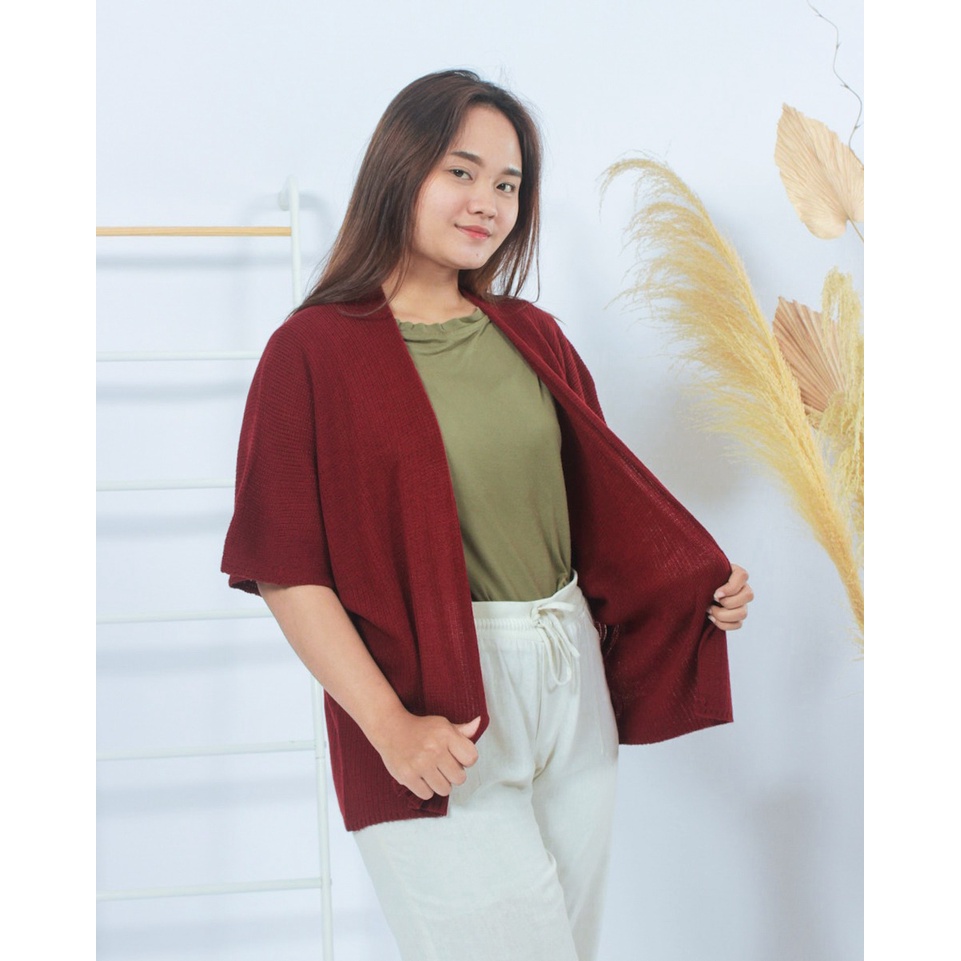 TokoMilkan - Cardigan Rajut Wanita Lembut YUKATA Batwing Outer