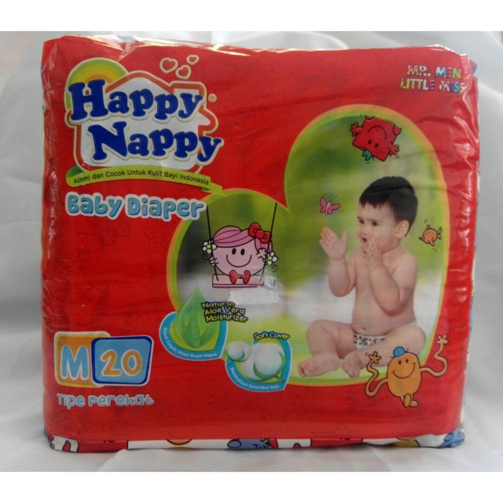 Happy Nappy Baby Diapers M20 Shopee Indonesia