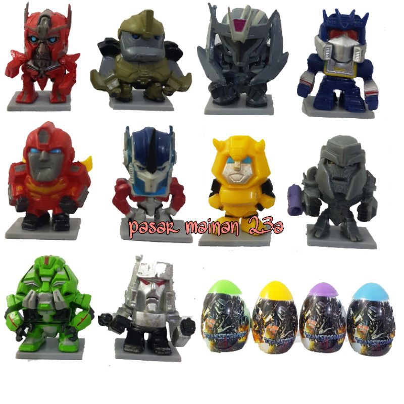 Mainan Anak Telor Trasformers Surprise 12 karakter/Mainan Anak Laki laki/figure Trasformers/miniatur