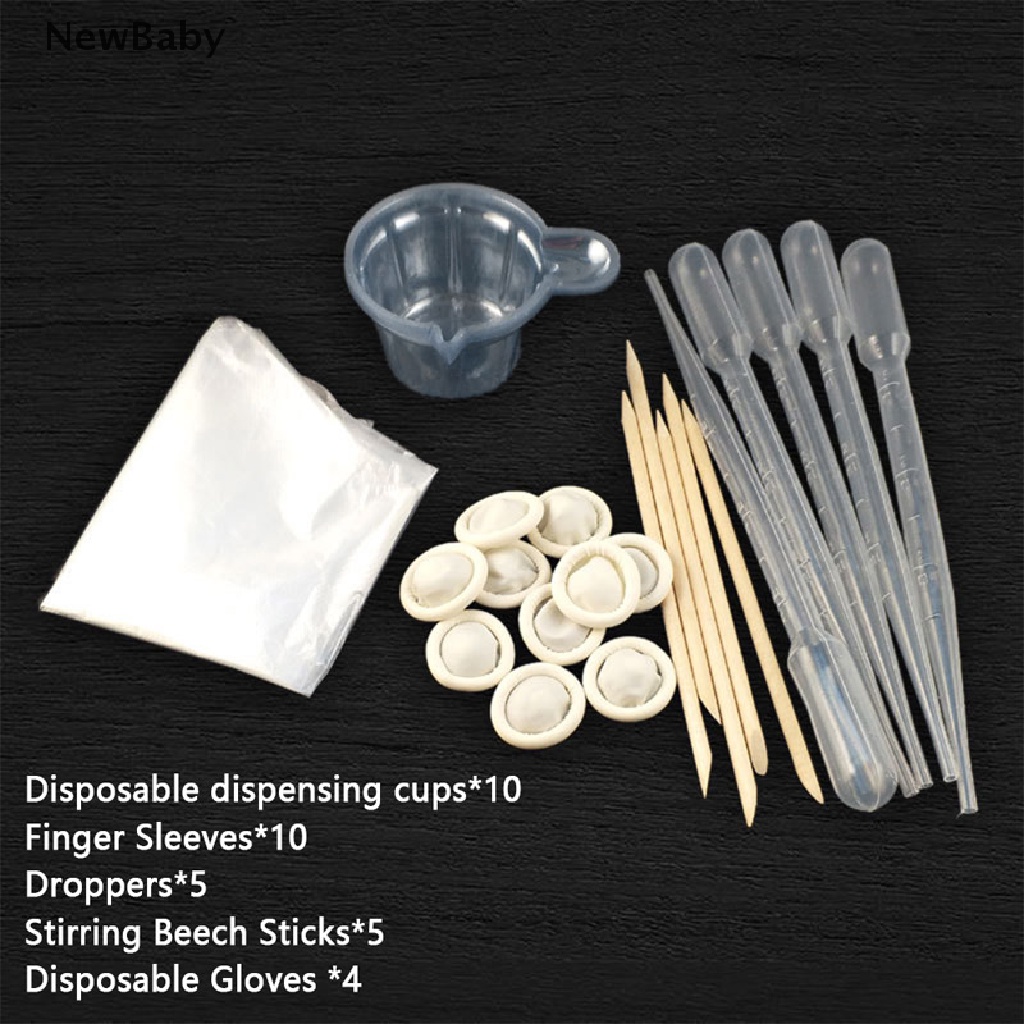 34pcs / Set Pipet Tetes Resin Epoxy Untuk Membuat Perhiasan