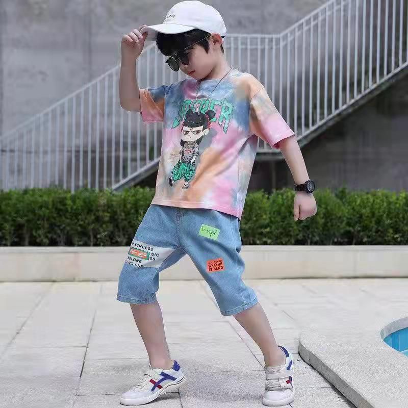 (LOLI-JKT) BOY-57 STELAN ANAK COWOK NACA TIE DYE SIZE 100-160