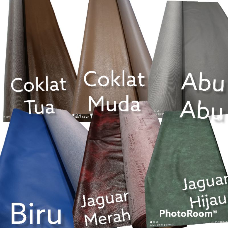 OScar Kain Semi Kulit Oscar Sintesis Imitasi Servis Jok Kursi Sofa Murah Meteran