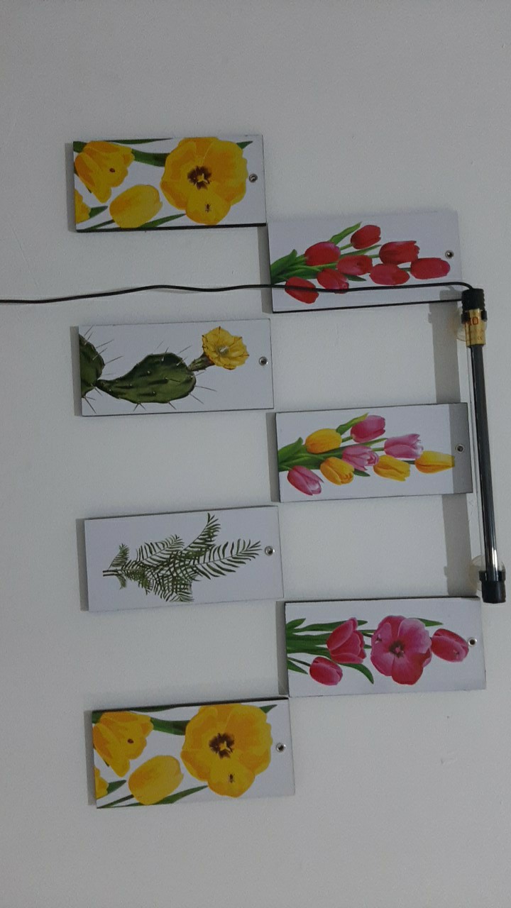 Hiasan Dinding Wall Decor Poster Dekorasi Ruangan Shabby Flowers Bunga Tulip Sdn049