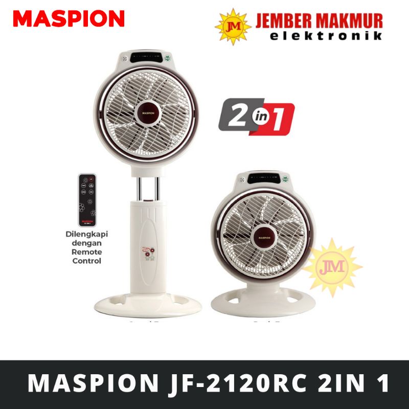 Maspion JF 2120RC BOX FAN 2 IN 1 REMOTE 12 INCH