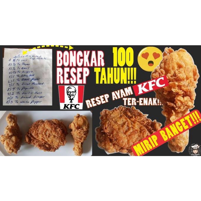 

BISA COD Premix Bumbu Rahasia Ayam Goreng KFC Kolonel Sanders Super Crispy