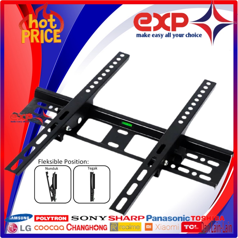 Garansi cocok!!! Bracket TV universal 42&quot; s/d 55&quot; Waterpas adjustable position-19