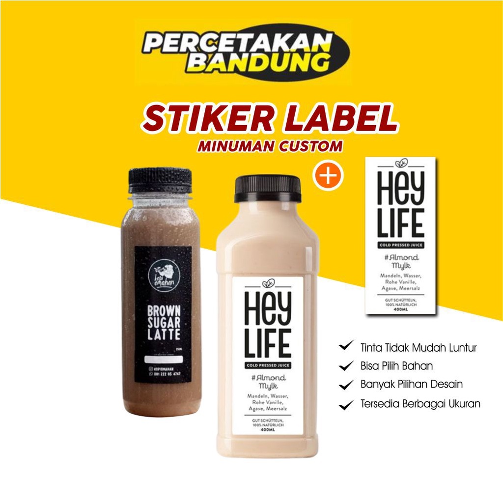 

Stiker Label Botol Minuman Free Desain