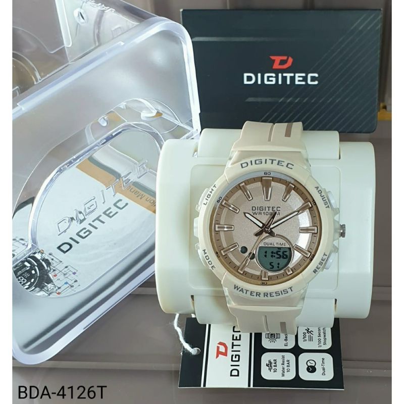 Jam Tangan Digitec DA 2126 / DA 4126 / DG 4126 Double Time Tali Rubber Wanita Original