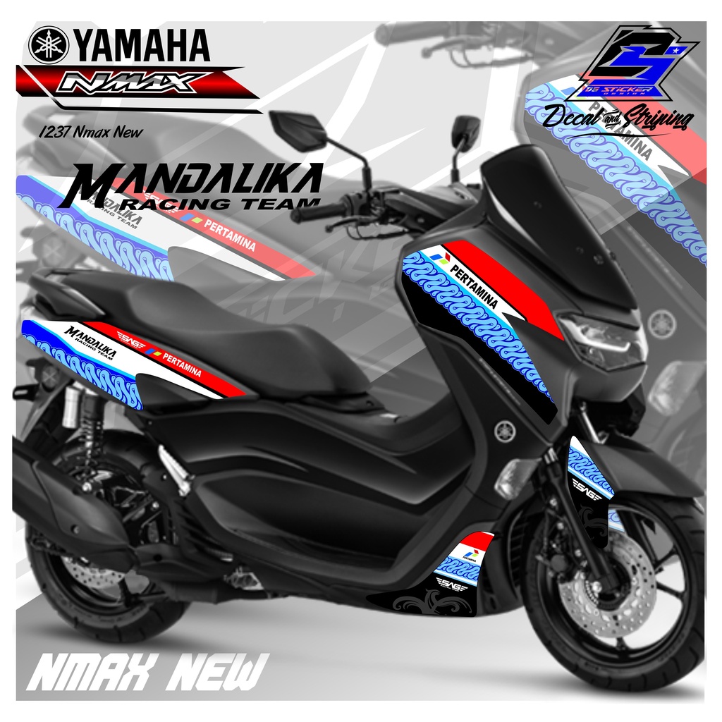 1237 Striping NMAX 2020 2021 2022 List Variasi Grafik Mandalika Moto GP Balap
