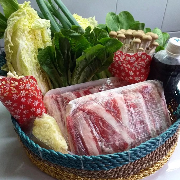 

Shabu - Shabu atau Sukiyaki on the basket
