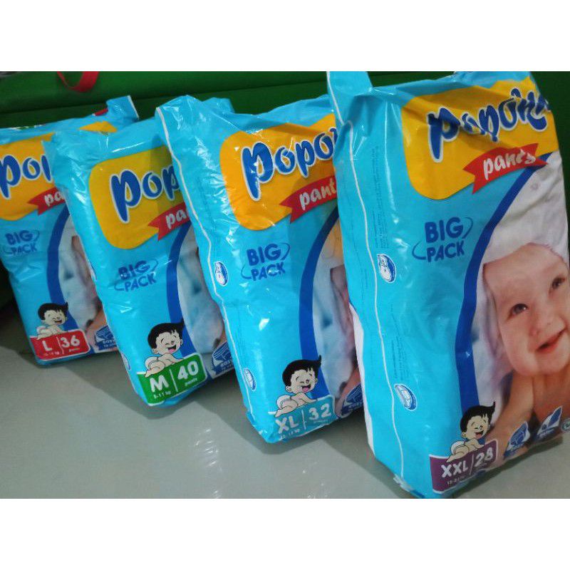 Popok Bayi Celana Popoku Baby Pant M, L, XL, XXL  +6