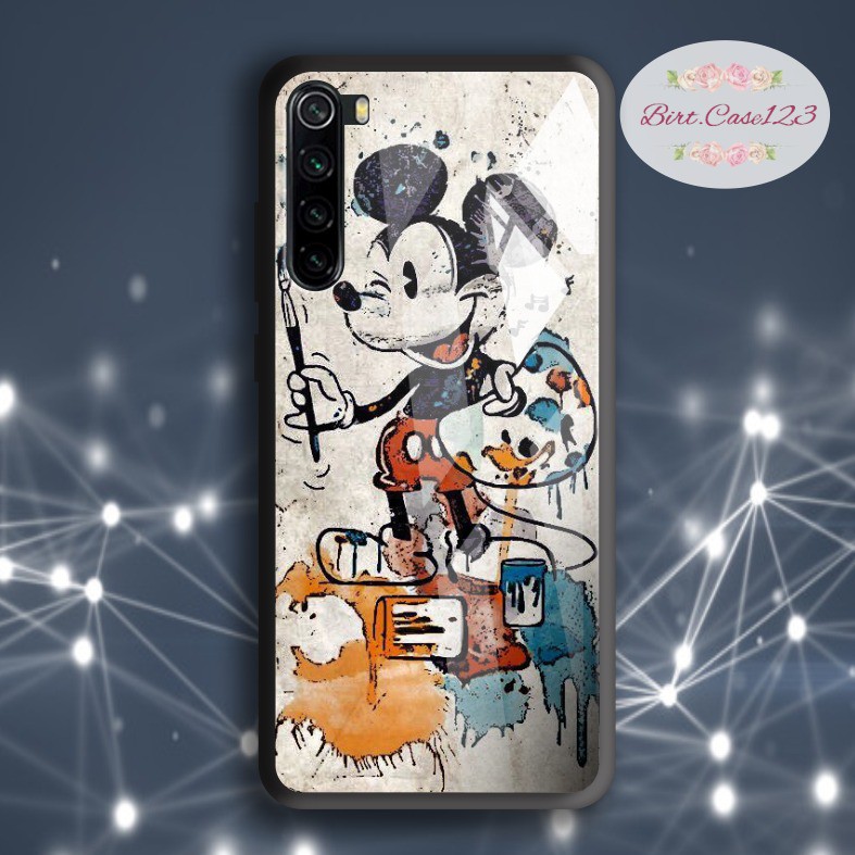 back case glass Mickey mouse Oppo A3s A1k A5 A9 2020 A7 F9 A5s A31 A52 A53 A92 A37 A57 A59 BC5278