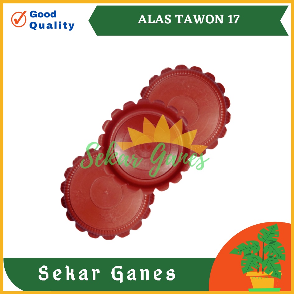 Tatakan Pot Alas Tawon 17 Merah Bata Coklat By Garden Of Love Untuk Pot Tawon Pirus 18 20 21CM Putih