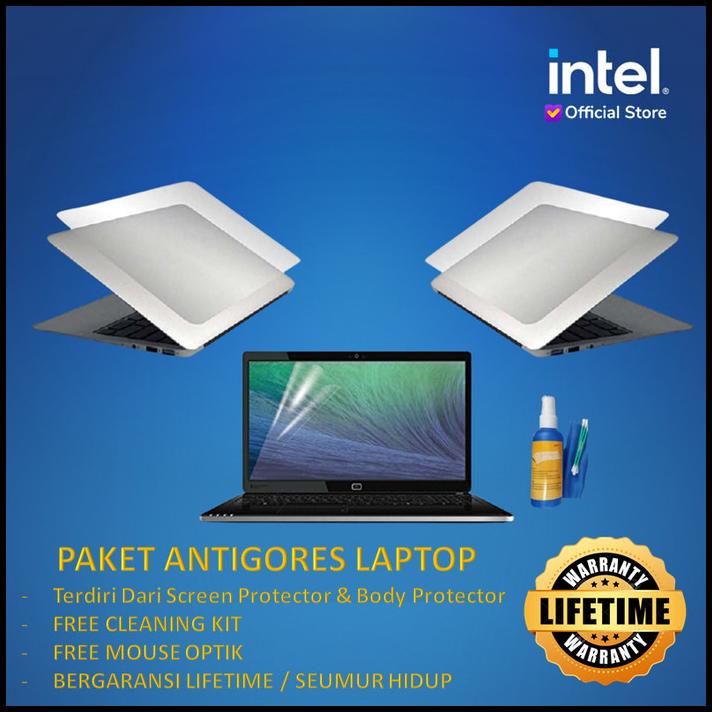 Paket Protector Laminating Antigores Screenguard Laptop Full Body