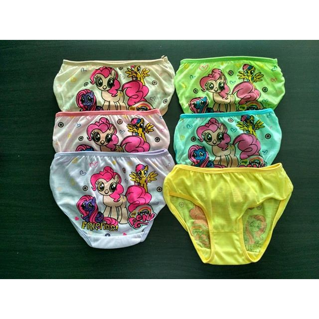 6 Pcs Celana Dalam ESSEN - Celana Dalam Anak Perempuan - Random Motif / Warna