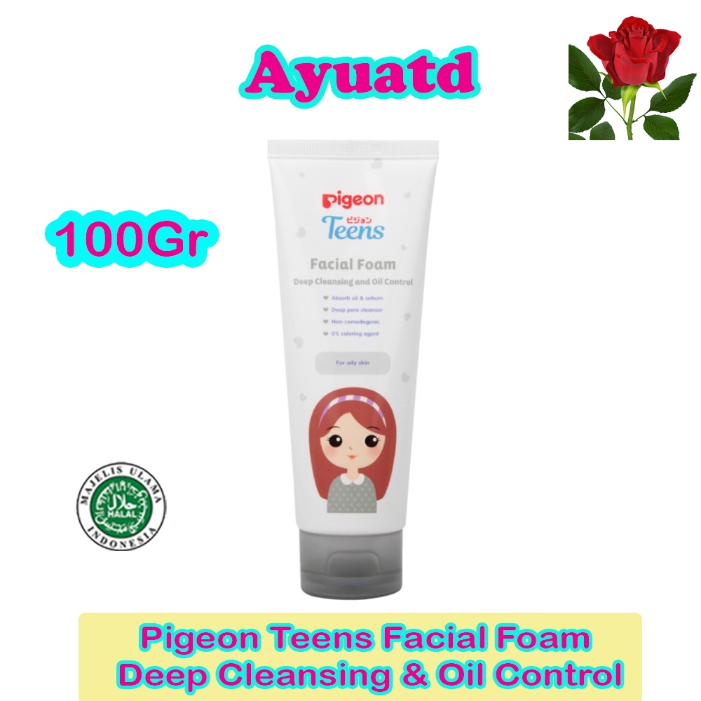 Pigeon Teens Facial Foam Deep Cleansing &amp; Oil Control 100 g / Sabun Muka Jerawat / Pembersih Wajah