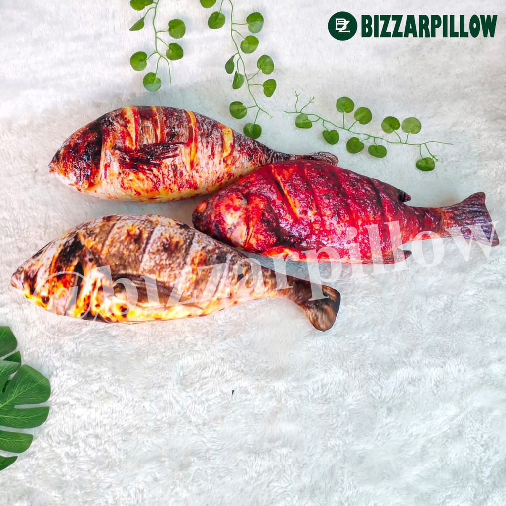 Bizzarpillow Bantal Ikan Bakar Size M  BZ074