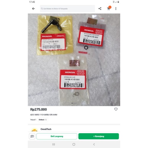 PAKET TINGGAL PASANG ADS DECOMPRESI VARIO 110 KABU