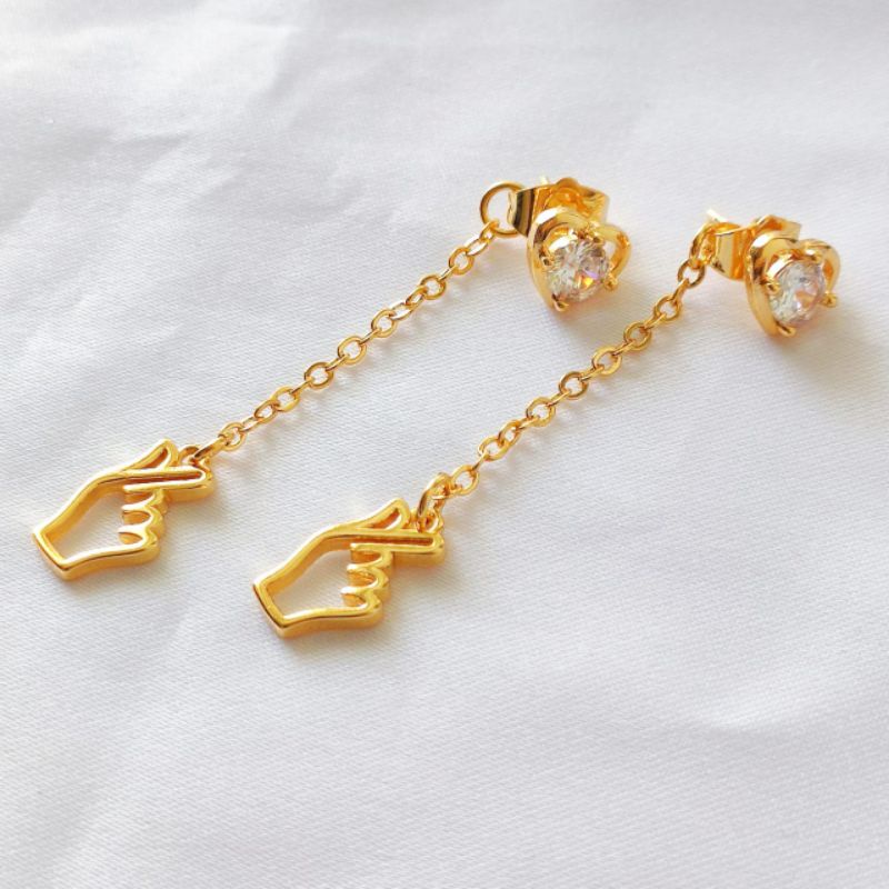 Anting Tusuk Jurai Panjang Xuping 18k Antikarat