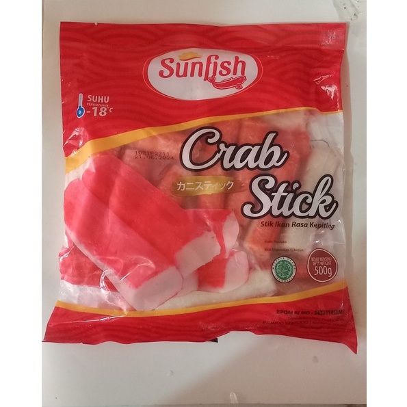 

FROZENFOOD SUNFISH CRAB STIK 500GR SUKI|OLAHAN IKAN