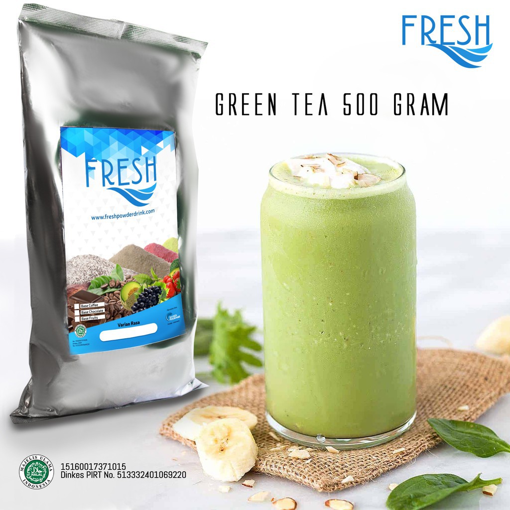 

BUBUK MINUMAN RASA GREEN TEA MATCHA FRESH POWDER DRINK 500 GRAM