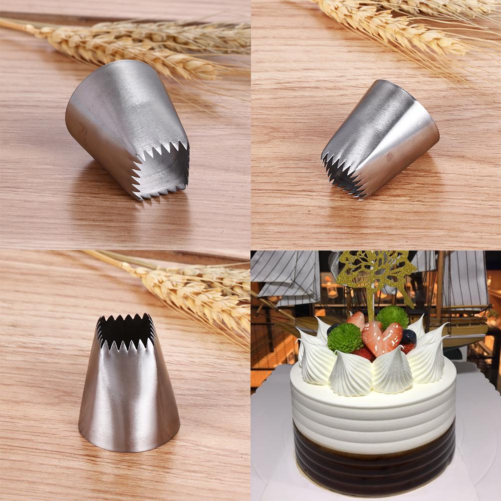 Terpopuler #F01 /F02 Icing Piping Nozzle Bakeware Pastry Tips Alat Es Krim Cupcake Stainless Steel