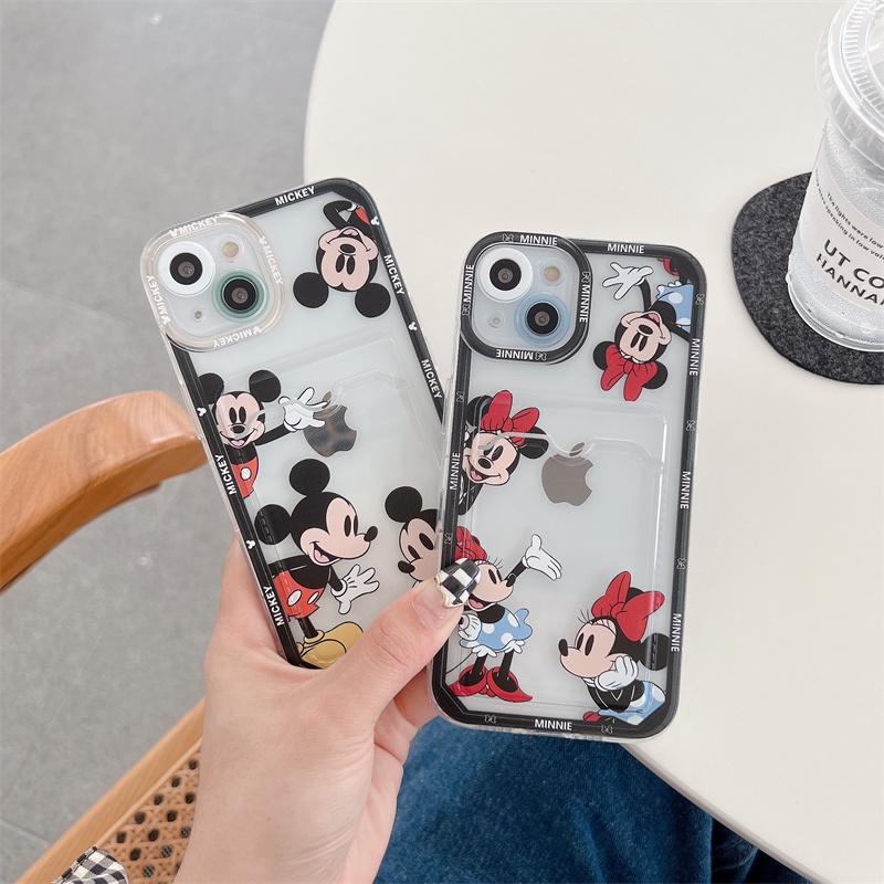 Casing iPhone 11 12 13 Pro MAX X XR XS MAX 7 8 Plus Motif Minnie Mouse