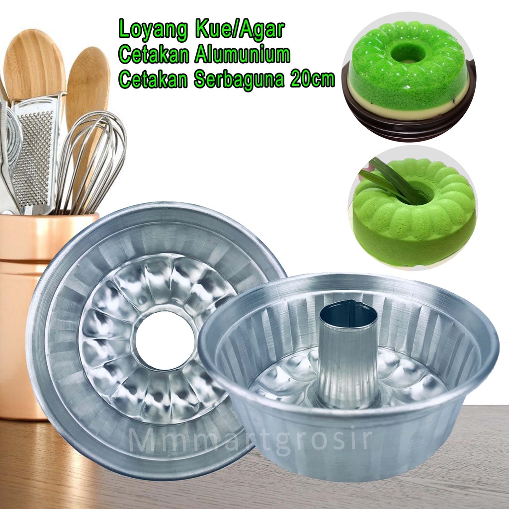 Loyang Kue / Cetakan Agar / Cetakan Serbaguna / Alumunium Uk.20cm