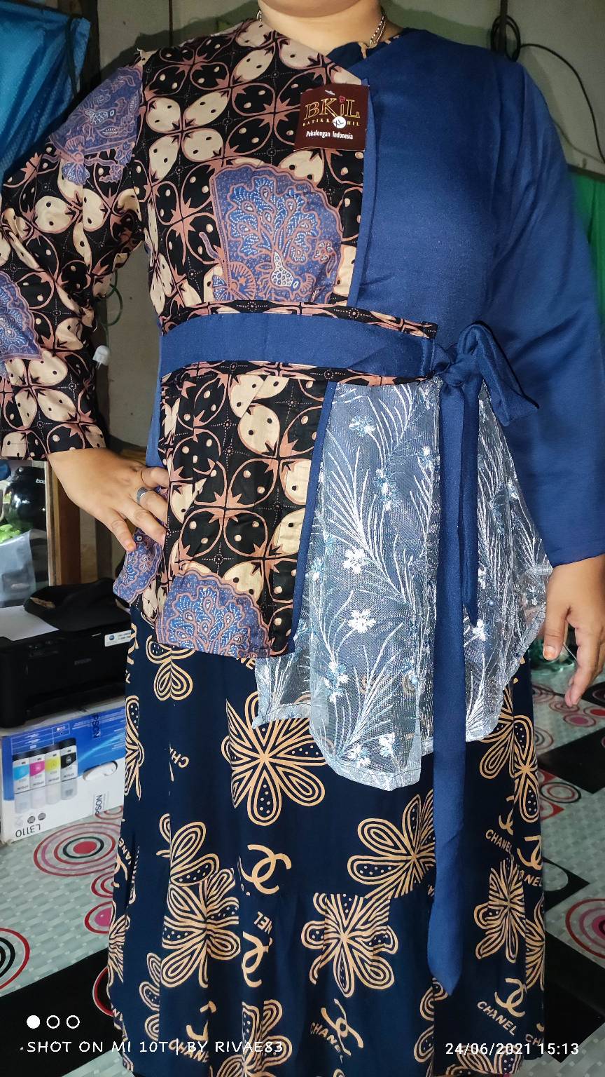 Atasan Batik Wanita Ppbtk07 Modern Batik Murah Cassual