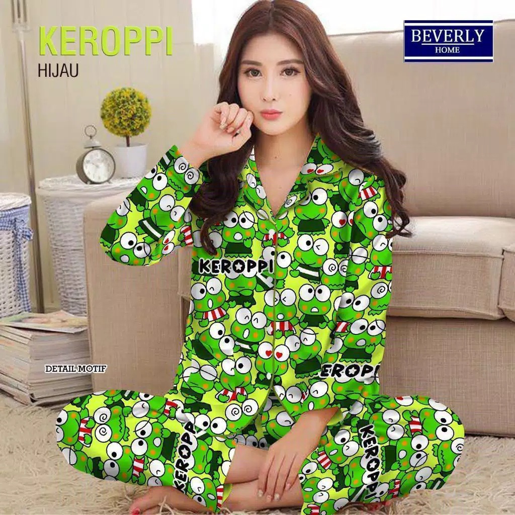 PIYAMA WANITA / BAJU TIDUR WANITA MOTIF LENGAN PANJANG MOTIF KOTAK PP-PP KEROPY