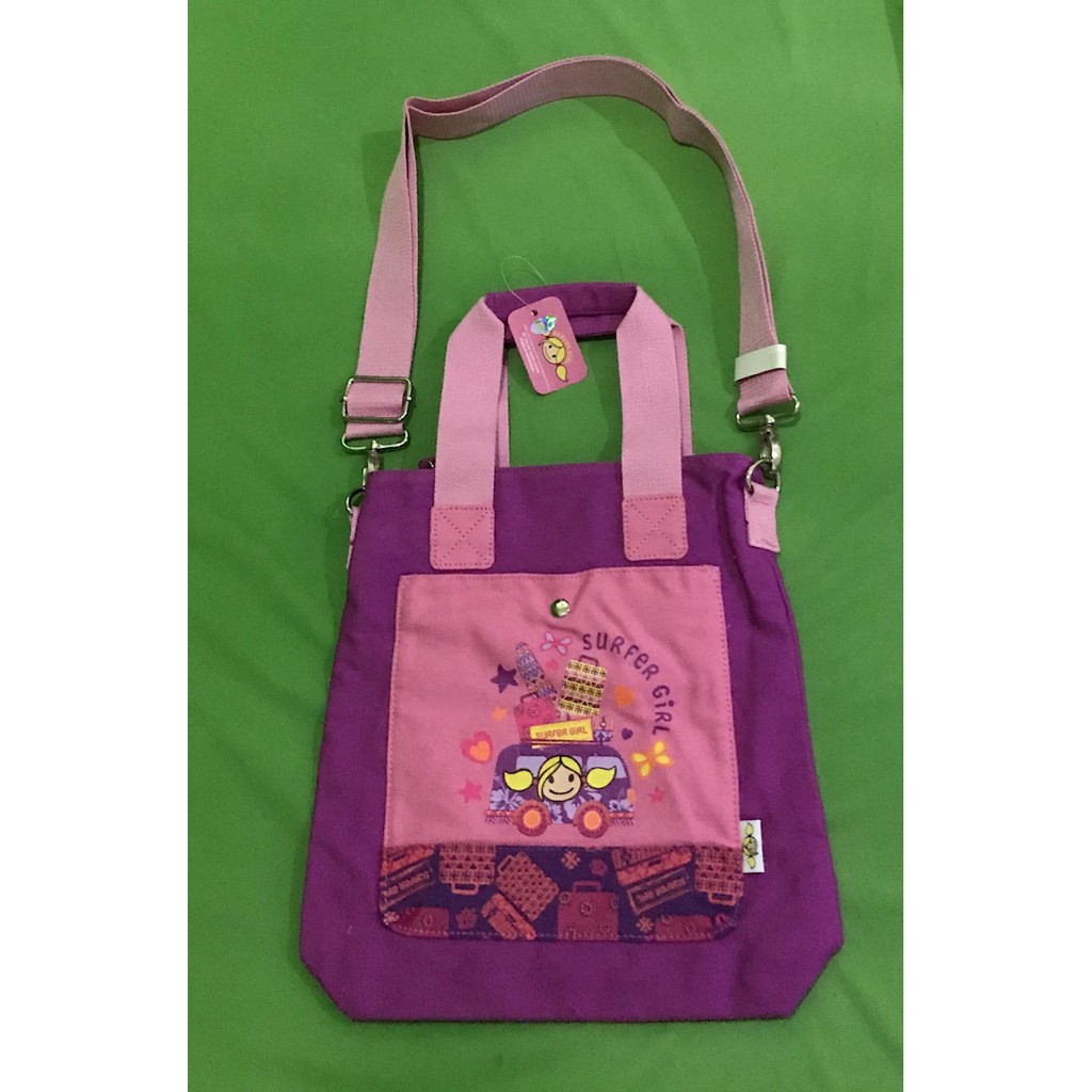 TAS SURFER GIRL UNGU ORIGINAL