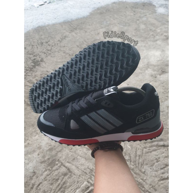 SEPATU ADIDAS ZX 750 PREMIUM / ADIDAS ZX 750 ALL BLACK / ADIDAS ZX 750 MADE IN VIETNAM TERMURAH