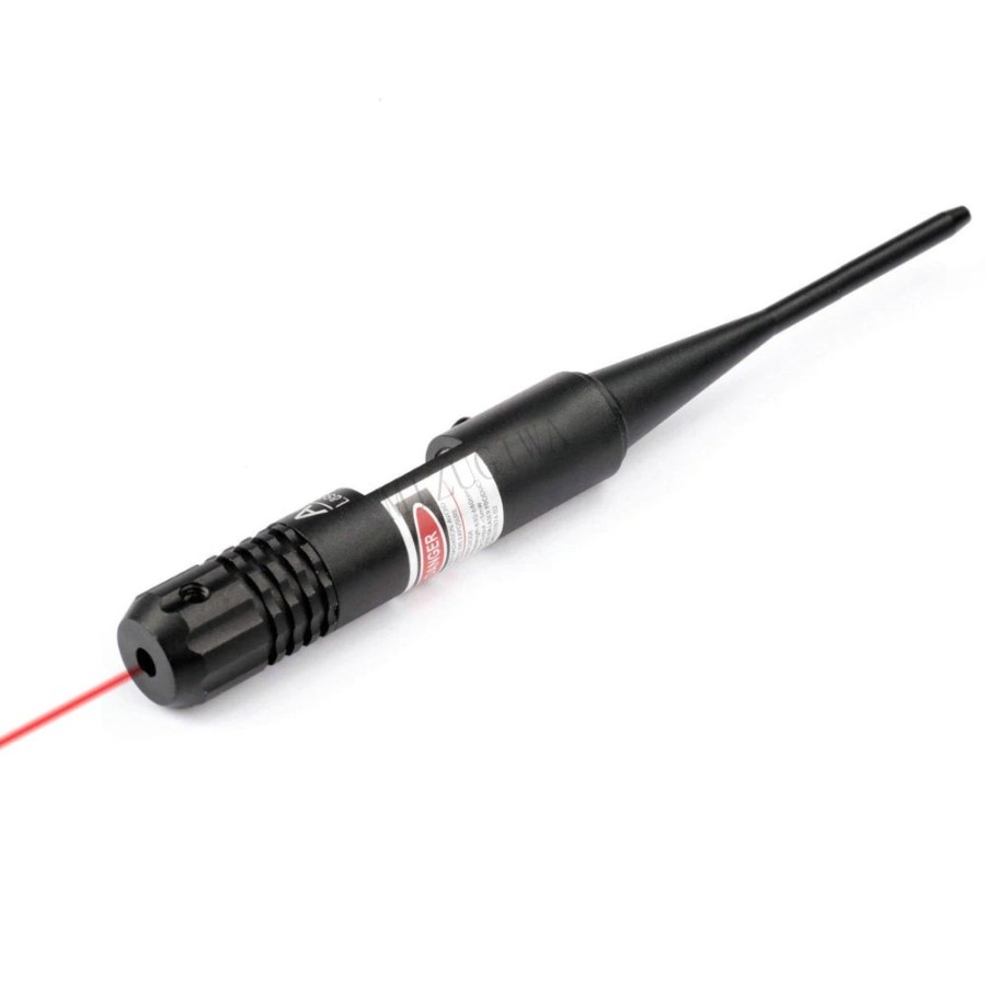 Tactical Red Dot Laser Boresight Collimator 0.22-0.50 Caliber - MI22 - Black