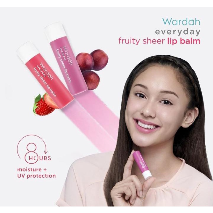 ✿ELYSABETHME✿ 🅆 🄰 🅁 🄳 🄰 🄷 Wardah Everyday Lip Balm lipgloss pelembab bibir anti pecah pecah kering lipbalm halal