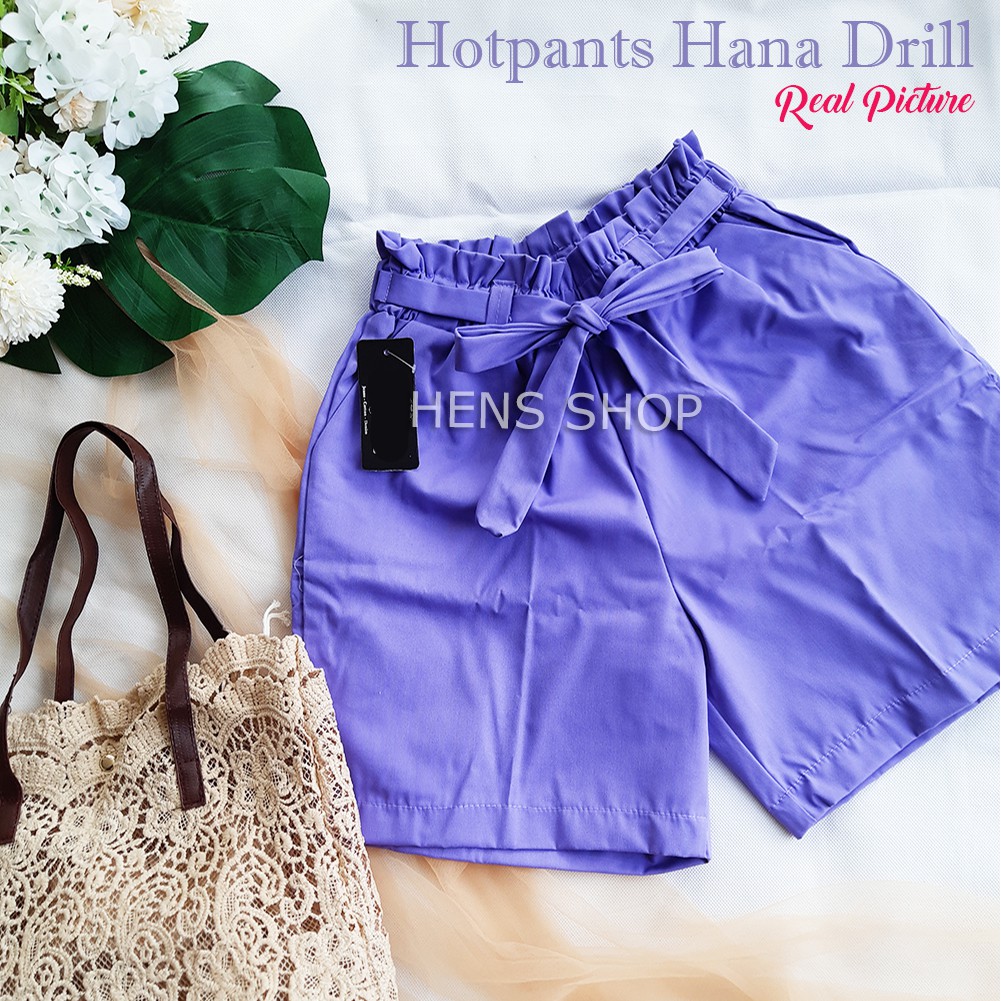 HOTPANTS HANA DRILL STANDART DAN JUMBO