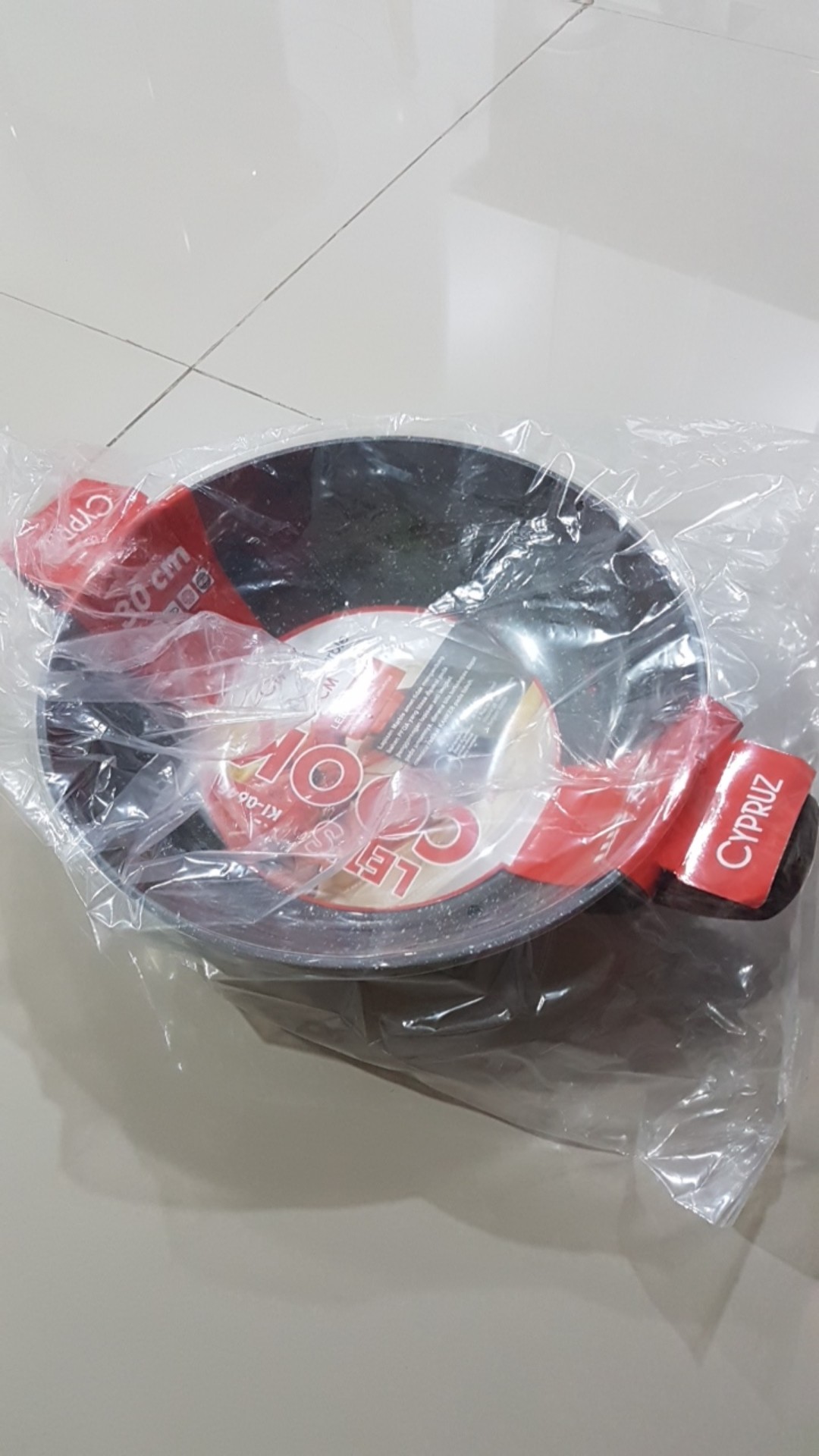 Cypruz Wok Kuali Marble Series + Lid (tutup) 30 Cm Ki-0650