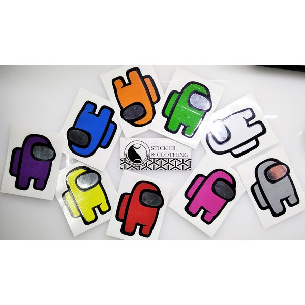 Stiker Among Us Character Cutting Sticker 3W aksesoris Mobil Motor