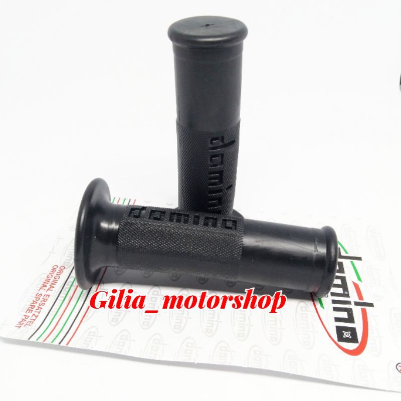 Handgrip handfat Hand Grip Hitam Domino Sarung Gas Domino Polos Yamaha Suzuki Kawasaki Universal