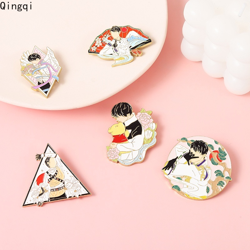 Bros Pin Enamel Desain Karakter Kartun Anime Jepang Harajuku Untuk Hadiah