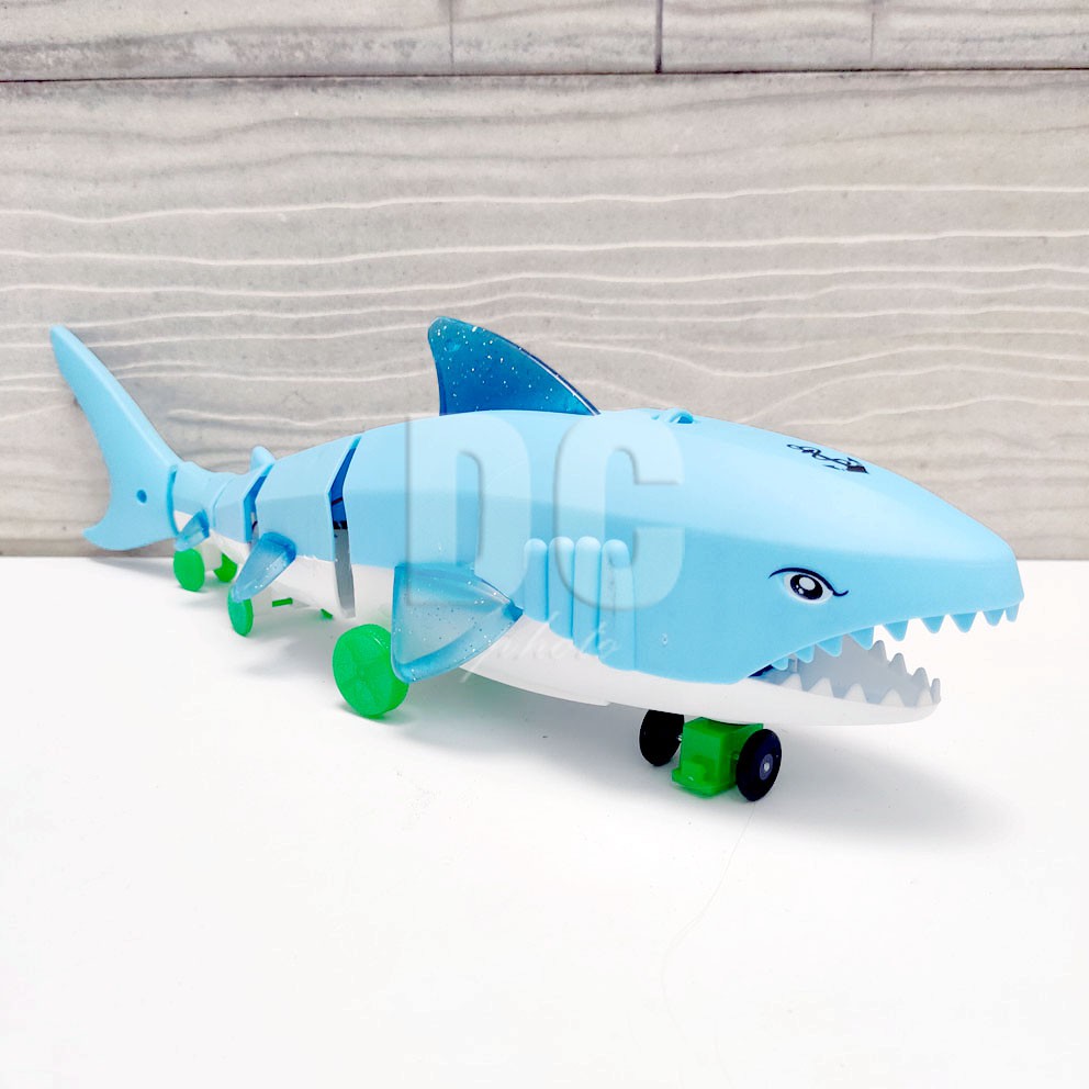 Baby Shark Musik BESAR Mainan Robot Ikan Hiu Bisa Jalan Suara