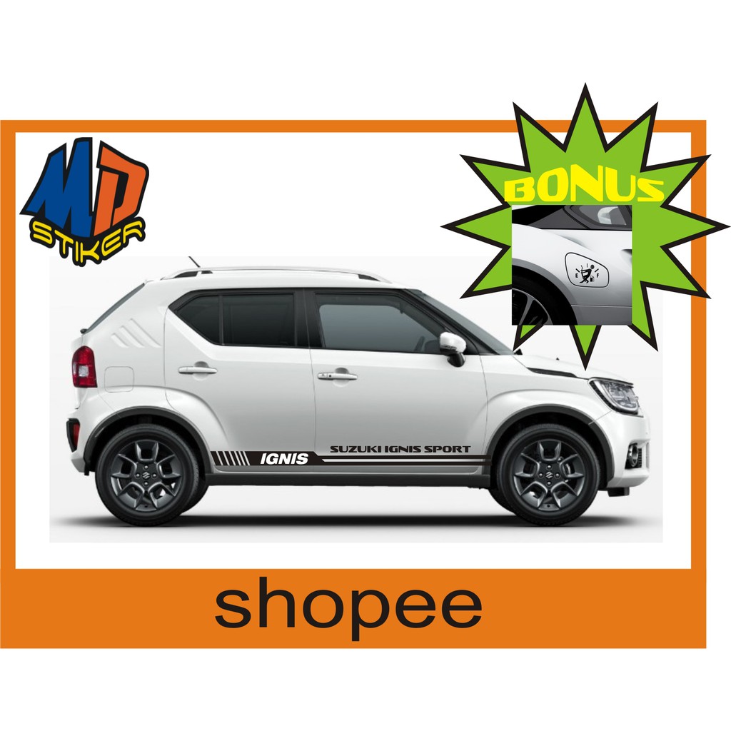 Stiker Cutting Stiker Mobil Ignis Swift Splash Yaris Agya Ayla