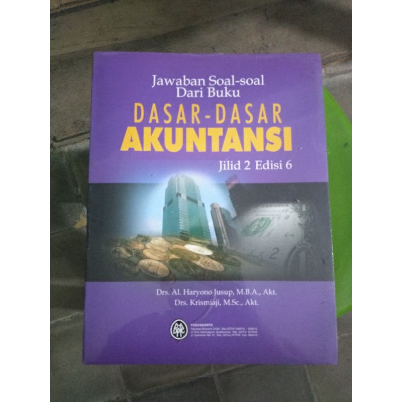 jawaban soal-soal dari buku Dasar-dasar akuntansi - Al Haryono jusup & Krismiaji