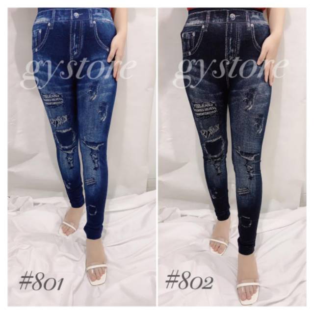 Legging Jeans Import Tebal