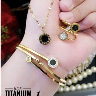 TiTanium set perhiasan wanita QA4