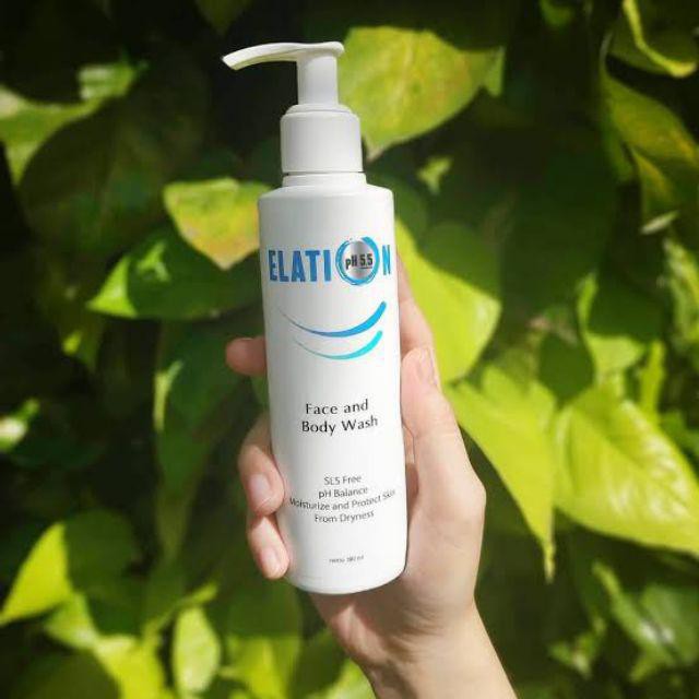 ELATION FACE AND BODY WASH PUMP 190ML