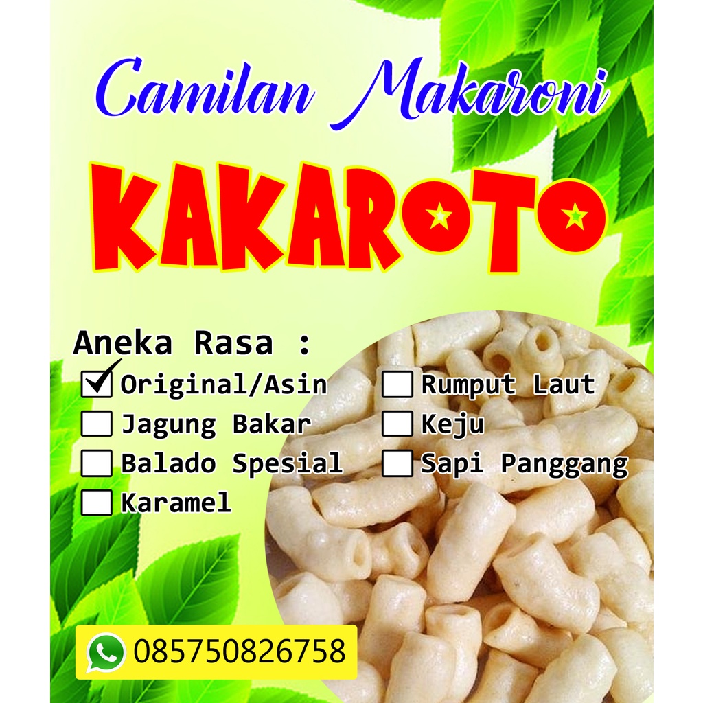 

Snack Makaroni Goreng Aneka Varian Rasa | Original/Asin