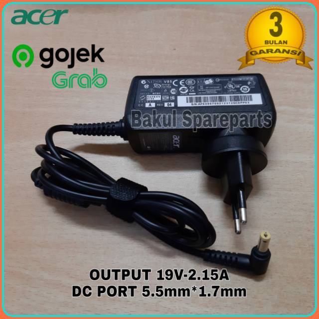 Adaptor Charger Original Acer Aspire One V5 121 V5 122 V5 132 521 522 532 722 725 D260 D257 D270