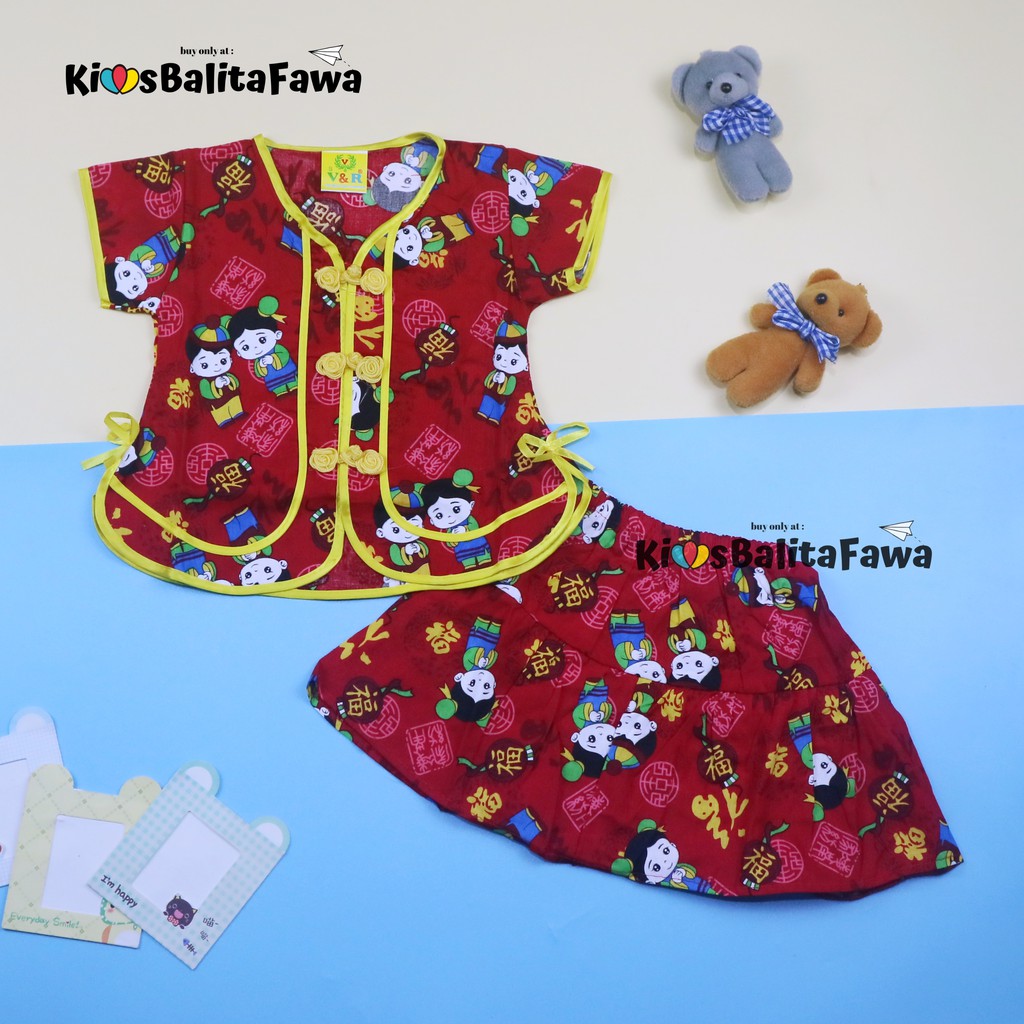 Setelan Sanghai uk 2 th / Setelan Balita Baju Anak Baju Imlek Kaos Anak Celana Anak Chinese Setelan